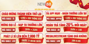 NEW88 MEGALIVESTREAM TẶNG QUÀ KHỦNG